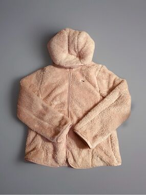 Tommy Hilfiger Women’s Plush Hooded Jacket size small light pink
